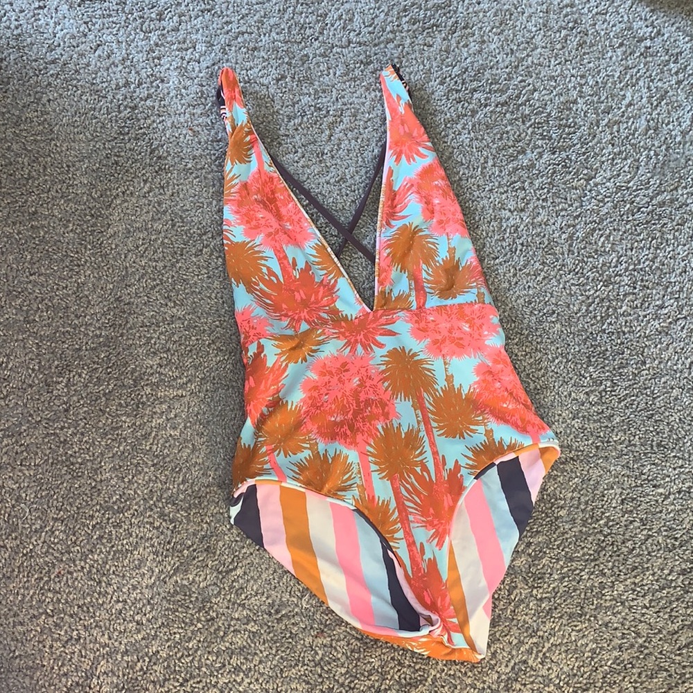 Maaji reversable one piece strap bathing suit